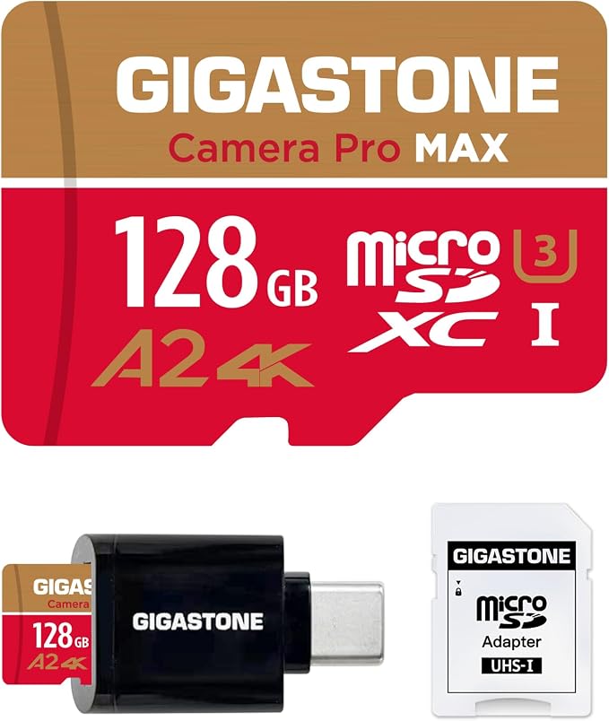 【5-Years Data Recovery】 GIGASTONE 128GB Micro SD Card