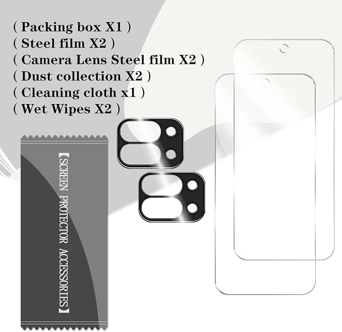 BIGFACE for Pixel 9 Pro Fold Tempered Glass Screen Protector + Camera Lens