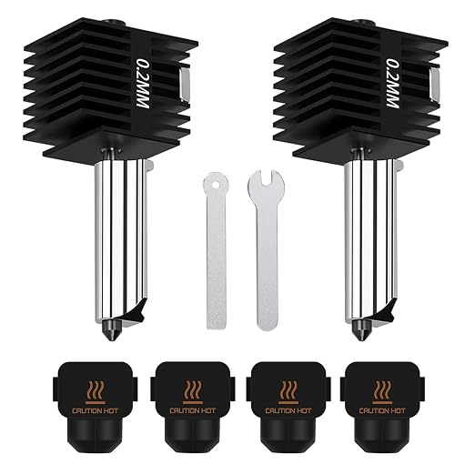 HzdaDeve 2 Pack 0.2MM A1 Mini/A1/A2L Hotend Print Head Hot End Kit Extruder