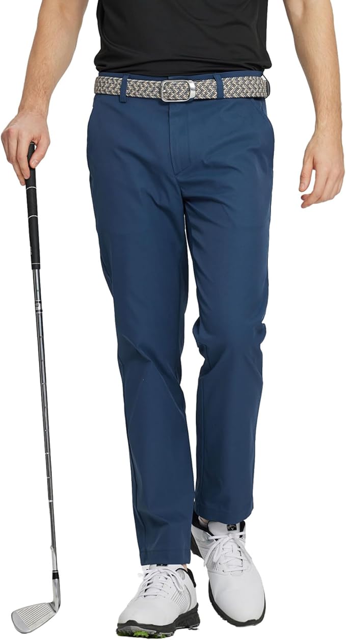 M MAELREG Golf Pants Men Quick Dry - 30"/32"/34" Stretch Lightweight 5 Pockets Water-Resistant Casual Mens Dress Pants