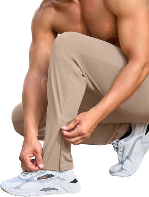 Auxo Men's Jogger Pants - Ergonomic Design for Athletic Training | Comfortable Running Fit with Ankle Zippers