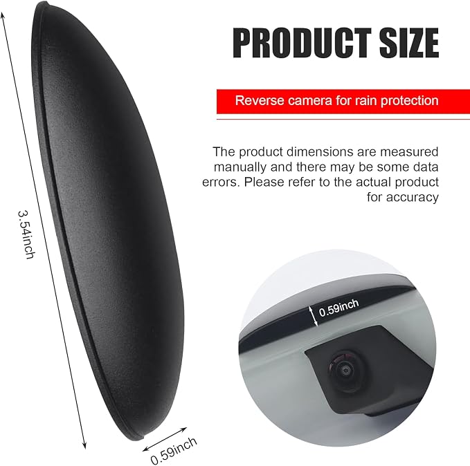 Rear View Camera Rain Cover, Universal Backup Camera Rain Shield, Automotive