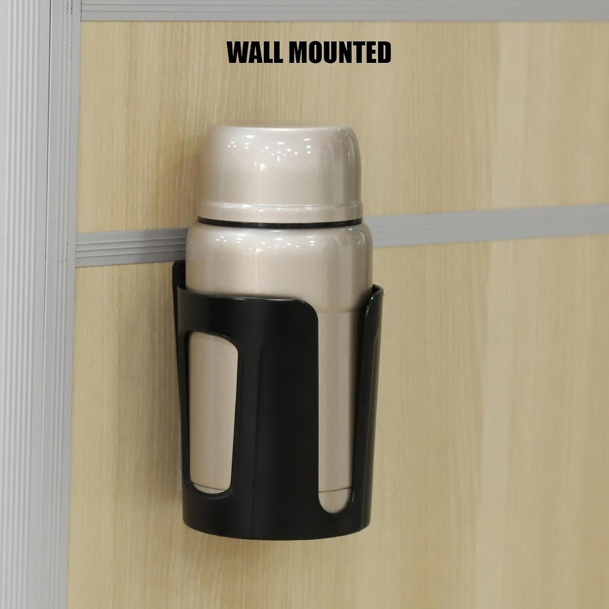 Large Wall Cup Holder, Universal Multi Size Mug Holder (2-Pack)