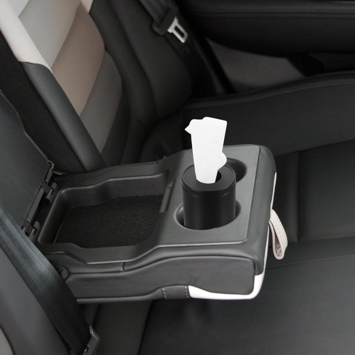 Luxshiny Car Tissue Box: Aluminium Alloy Round Tissue Holder