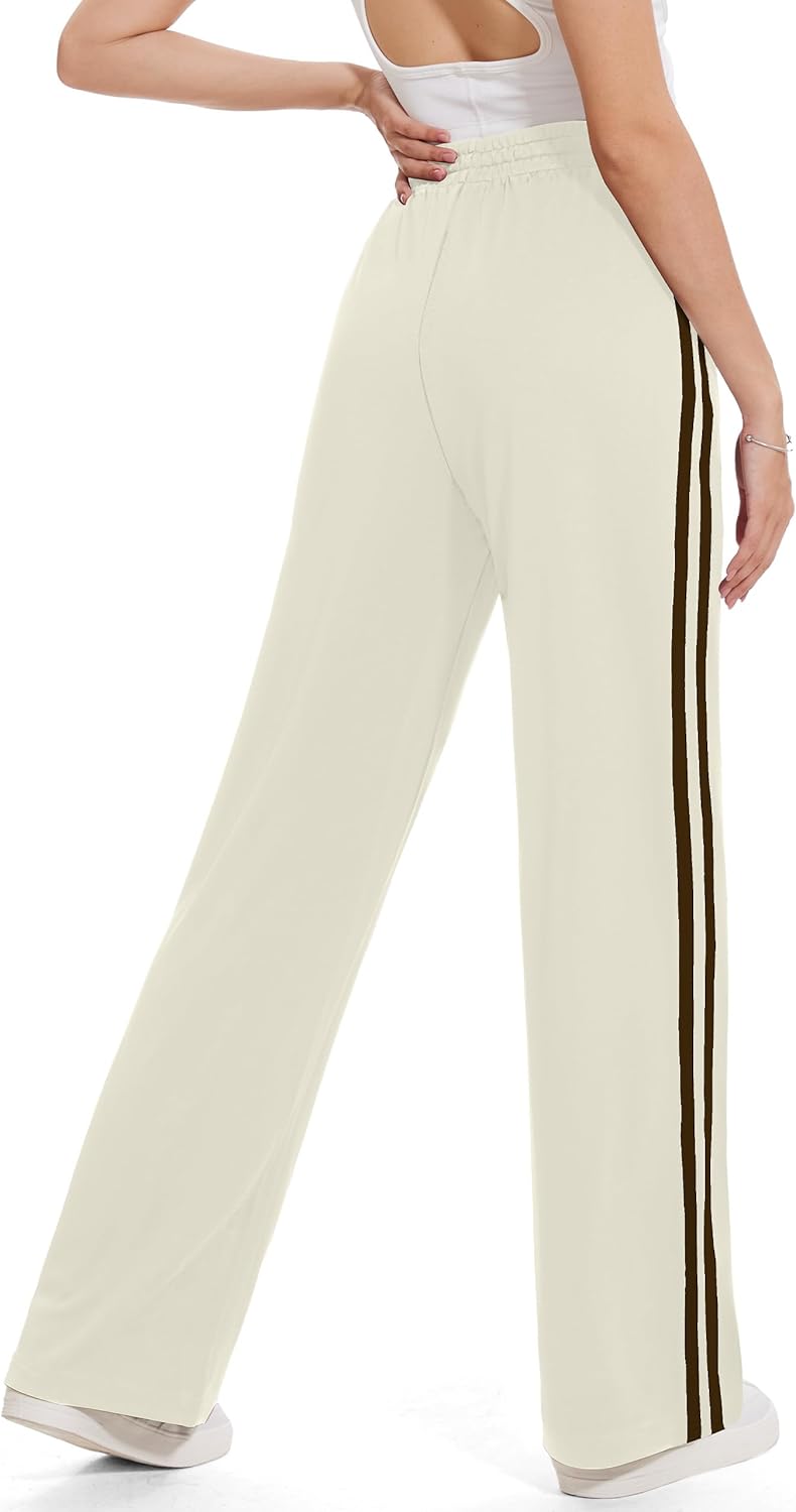 Tapata Women's Track Pants - Loose Straight Leg Jogging Sweatpants | Warm-Up Athletic Wear
