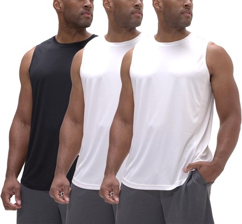 DEVOPS Men's Sleeveless Gym Tank Top - Relaxed-Fit Workout Loungewear for Ultimate Comfort