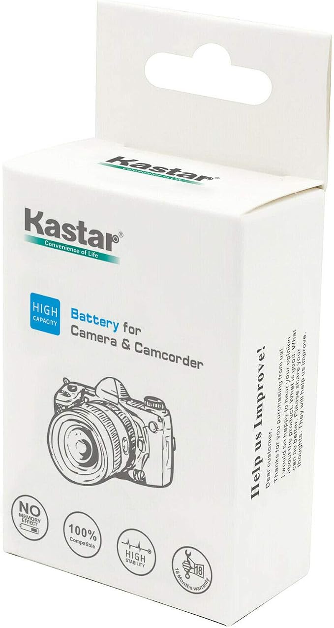 Kastar 2-Pack Battery and AC Wall Charger Replacement