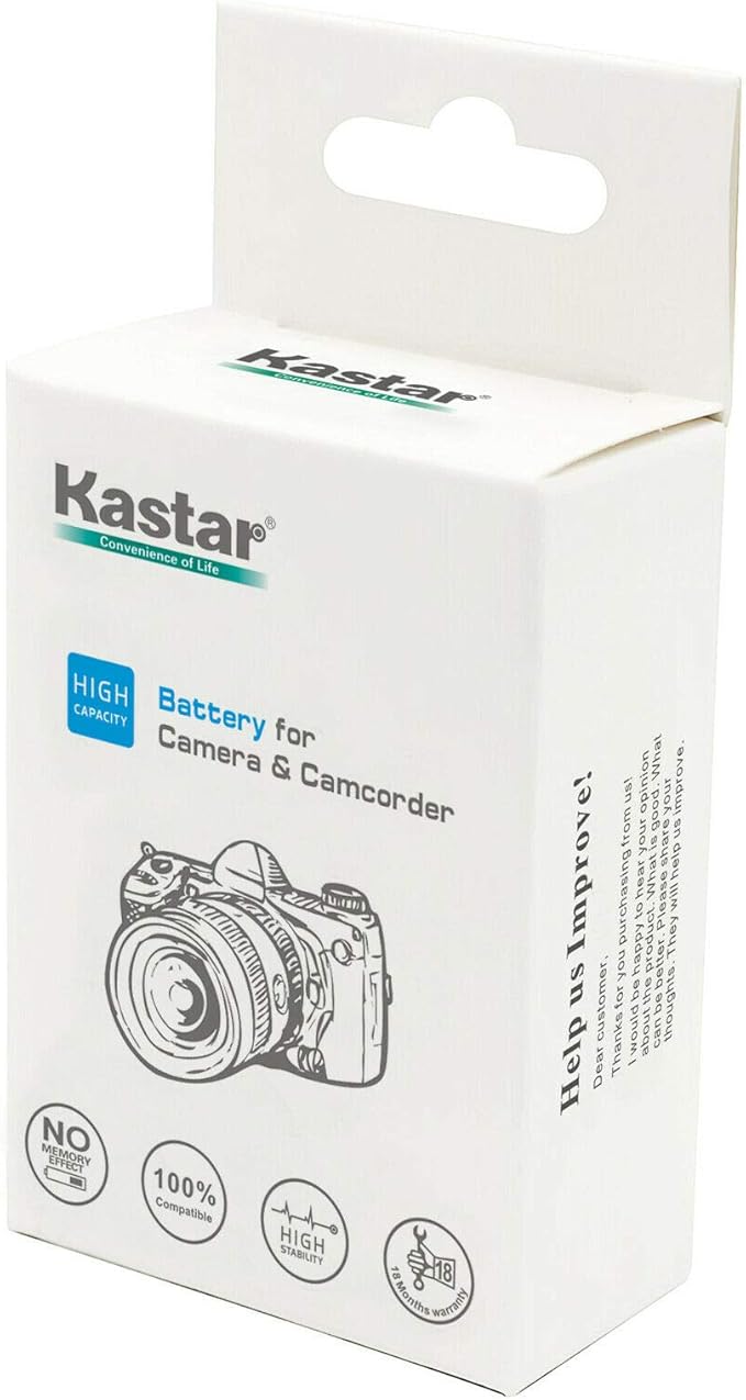 Kastar 3-Pack Battery and AC Wall Charger Replacement