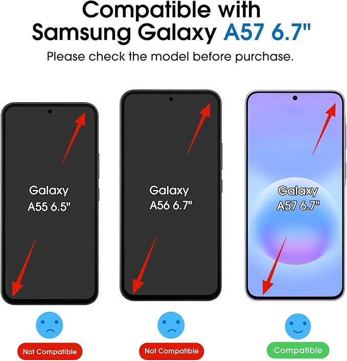 amFilm Auto-Alignment OneTouch for Samsung Galaxy A57 5G 6.7" Screen Protector