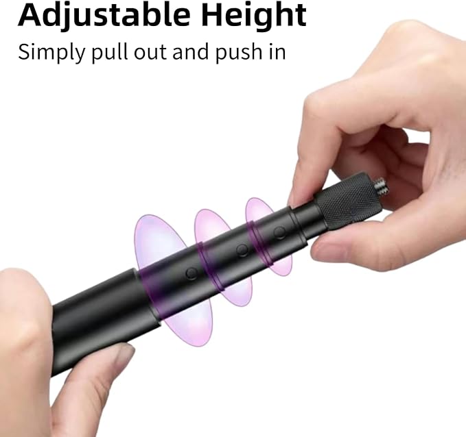 Golf Monopod Selfie Stick with Ground Spike Stake, Golf Swing Analyzer Phone