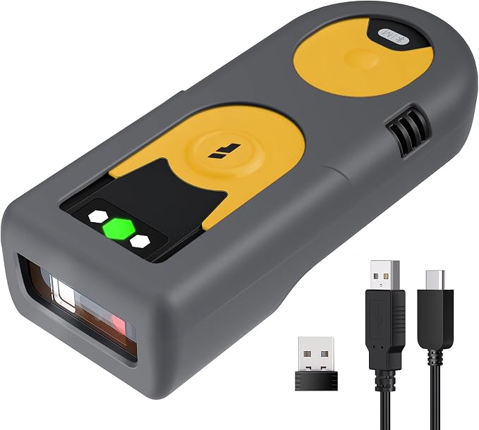 Inateck 2D Bluetooth Scanner, Mini and Portable, Support Barcodes on Screen