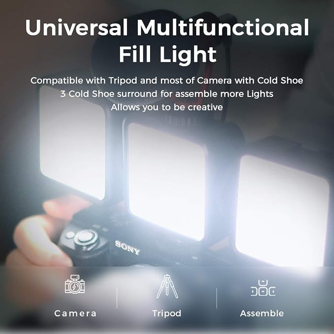 ULANZI VL-81 3000mAh Bi-Color LED Video Light w Softbox