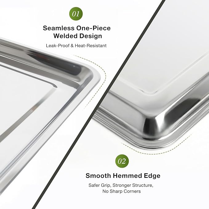 1PCS Oil Drip Pan – Large 31.5 × 19.7 × 1 in Stainless Steel Pan with Gloves – Heavy Duty 410 Oil Drip Pan to Keep Floors Clean for Under Car & Garage Use