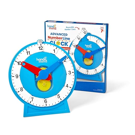 hand2mind Advanced Magnetic NumberLine Clock