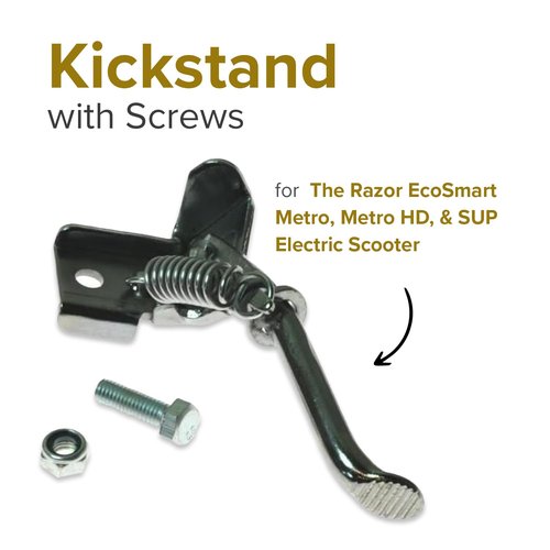 AlveyTech Kickstand with Screws Compatible with the Razor EcoSmart Metro Electric Scooter (W13114501028)