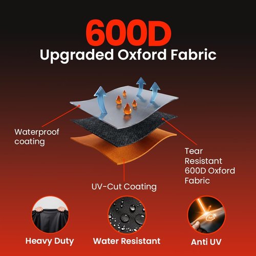 Bike Cover for 2-3 Bikes | 600D Waterproof Heavy-Duty Outdoor Storage - Fits eBikes, Mountain Bikes & More