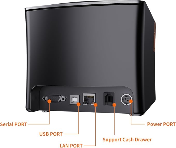 Rongta Thermal Receipt Printer, 80mm High-Speed POS Printer