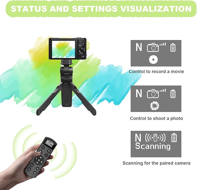 Remote Control for Nikon Camera, USB-C Rechargeable Wireless Shutter Release