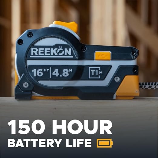 REEKON T1M Utility Digital Tape Measure 25 ft – Bluetooth Smart Measuring Tool