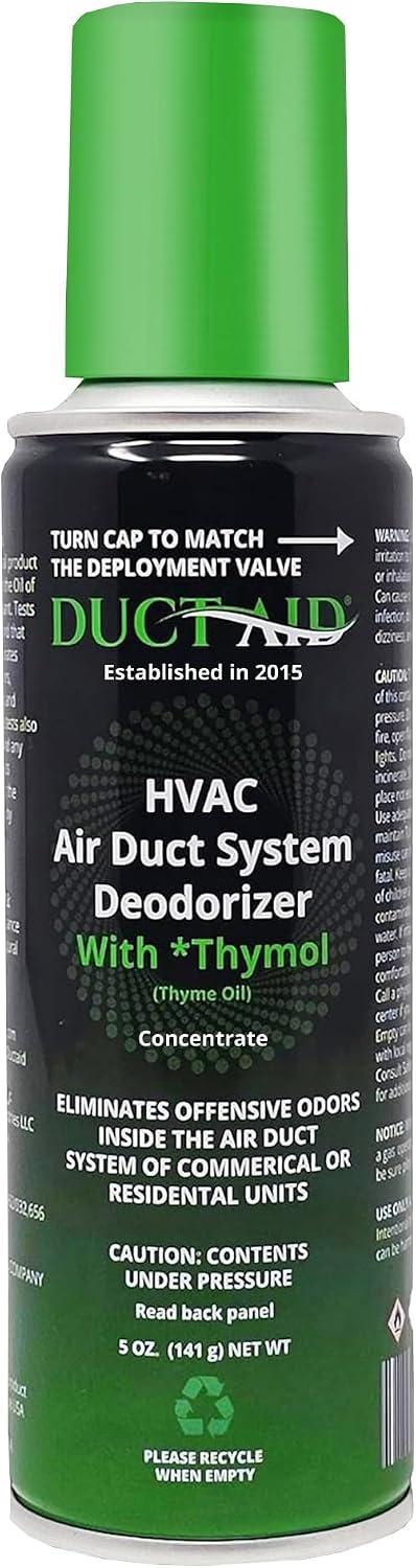 Air Freshener for HVAC System, Commercial, Residential & Cars| Made with Thyme extract, natural Plant based product Now available in a Concentrated Formula for maximum effectiveness (PACK 1)