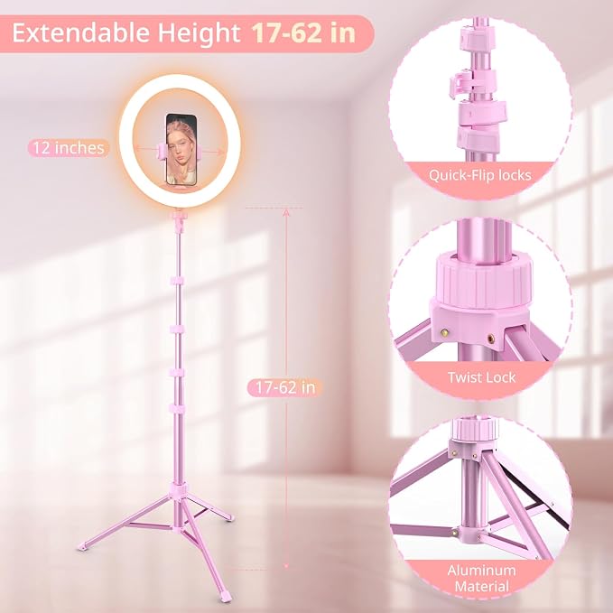 UBeesize 12” Selfie Ring Light