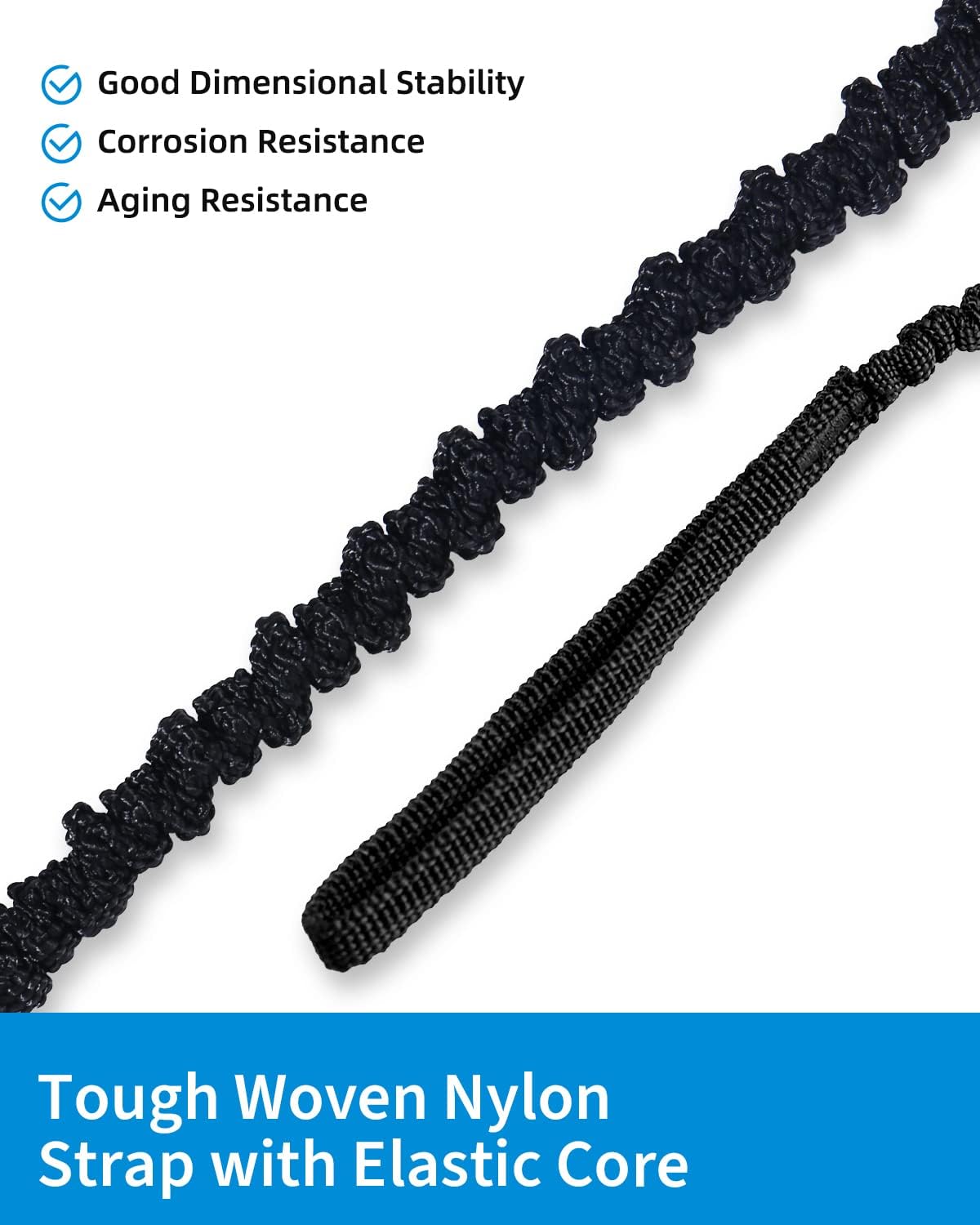 OCEANBROAD Kayak Paddle Leash - Stretchable Strap Lanyard for SUP, Canoeing & Fishing | 4-7 Feet