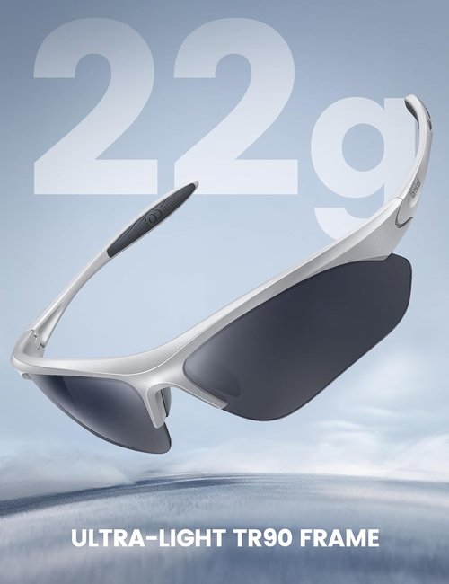 Lamicall Polarized Sports Sunglasses - UV400 Protection for Men & Women | Ideal for Driving, Running, Cycling, Baseball