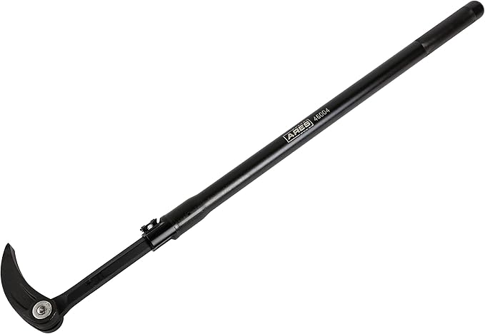 ARES 46004-29-Inch to 48-Inch Extendable Indexing Pry Bar - 14-Position Adjustable Angle Head - High Strength Chrome Vanadium Steel