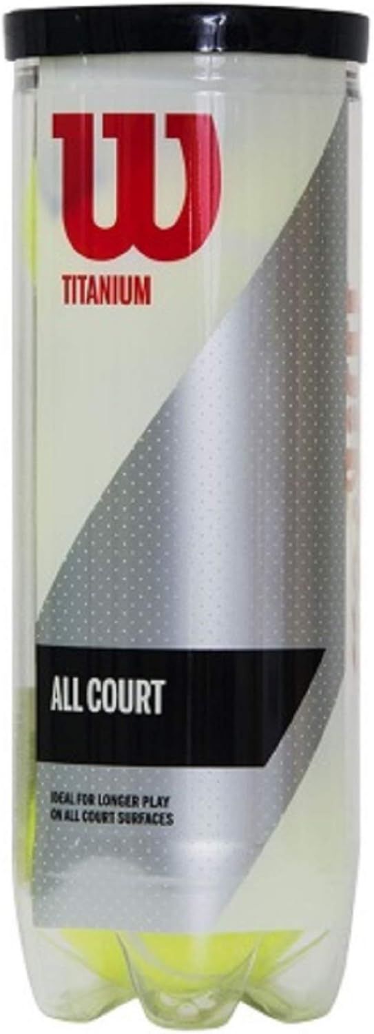 Wilson Tennis Balls - Premium Titanium for All Court Surfaces | Durable & High Performance