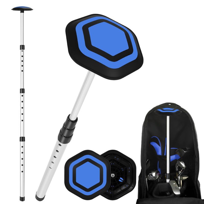 OFFKITSLY Golf Travel Bag Support Pole,Golf Clubs Protector Travel Bag Support Rod Anti-Impact Umbrella Cover Height Adjustable Golf Bag Accessories
