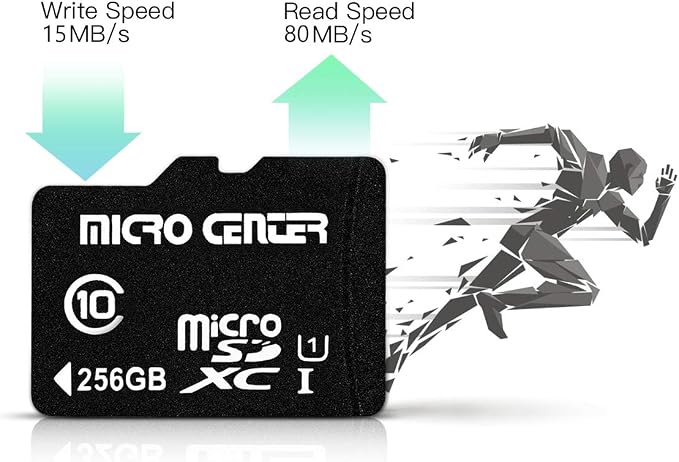 INLAND Micro Center 256GB Class 10 MicroSDXC Flash Memory Card