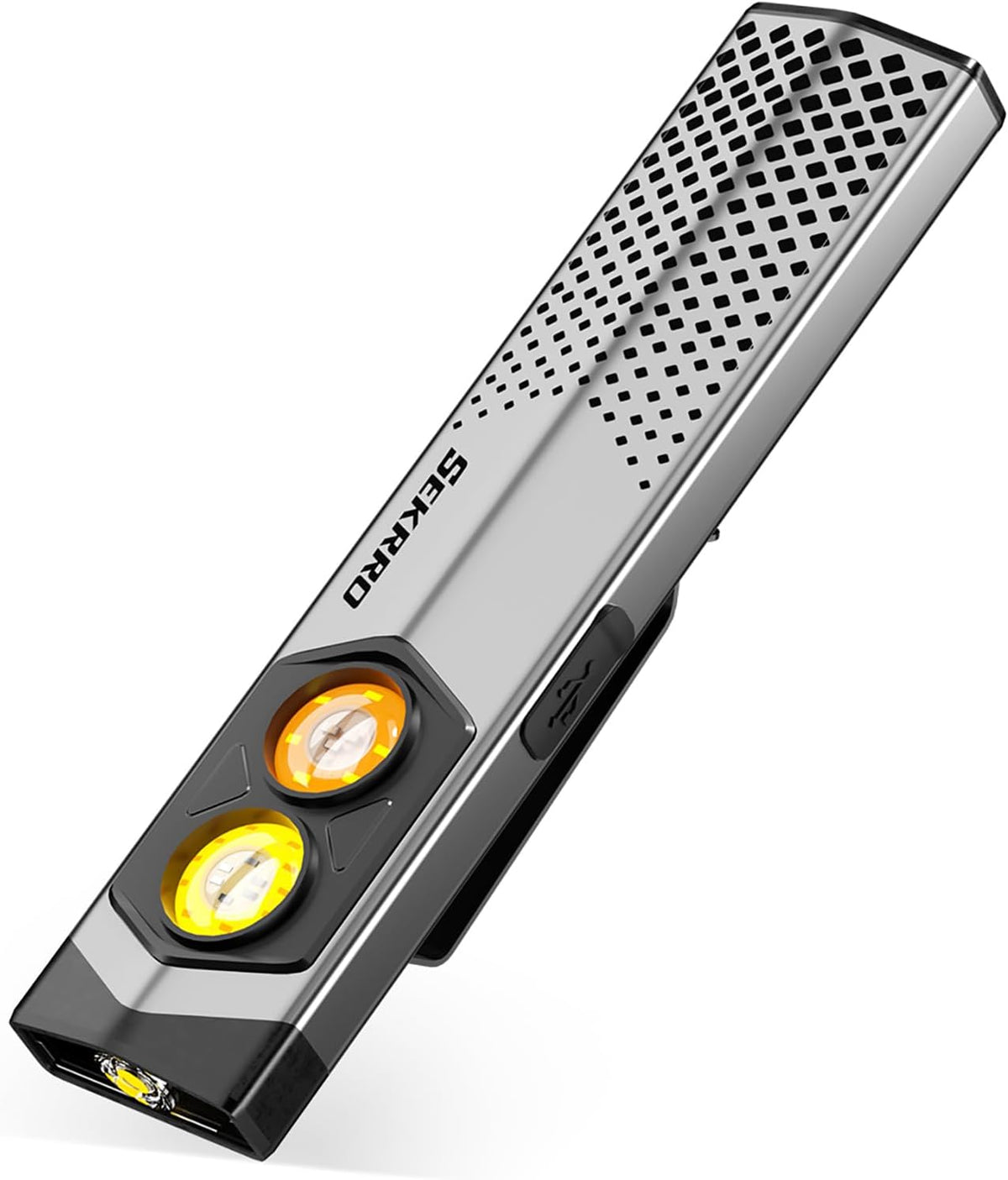 Sekrro K18pro EDC Flashlight - 650LM USB-C Rechargeable Pocket Light with UV & Red Modes | Magnetic Work Light for Camping & Repairs