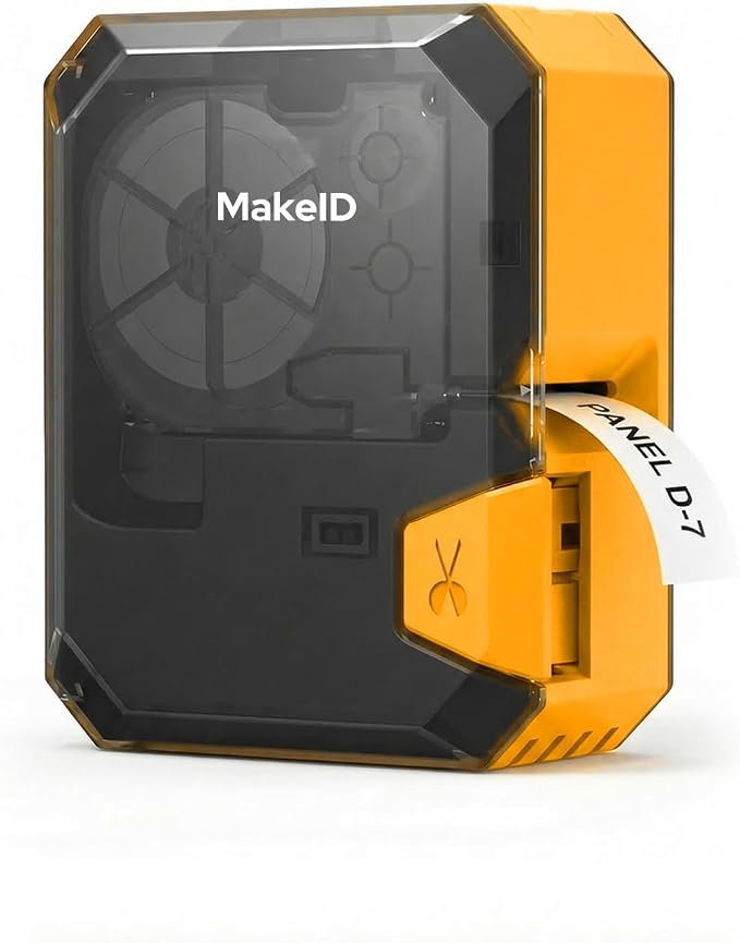 Makeid P31S Portable Industrial Label Printer, Mobile/PC Software. Comes