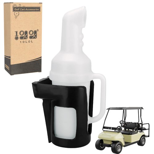 10L0L Universal Golf Cart Sand Bottle with Holder for Yamaha, EZGO, Club Car, Divot Filler Sand Seed Container Dispenser - 1 Pack