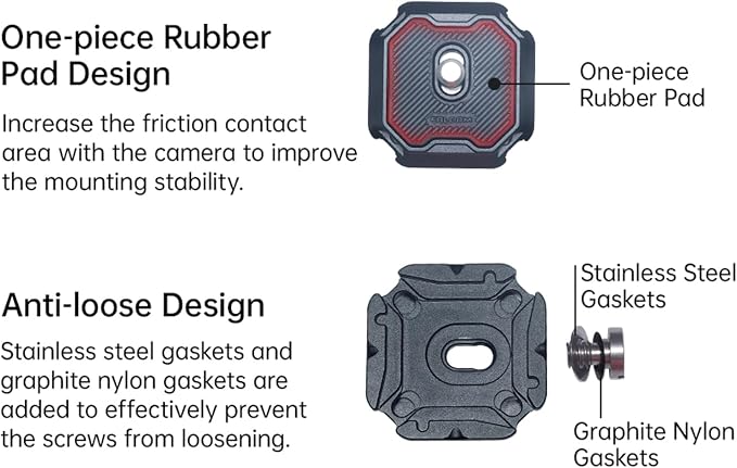 Falcam F38 Multi-Hole Quick Release Plate Kit, 38mm Aluminum QR System
