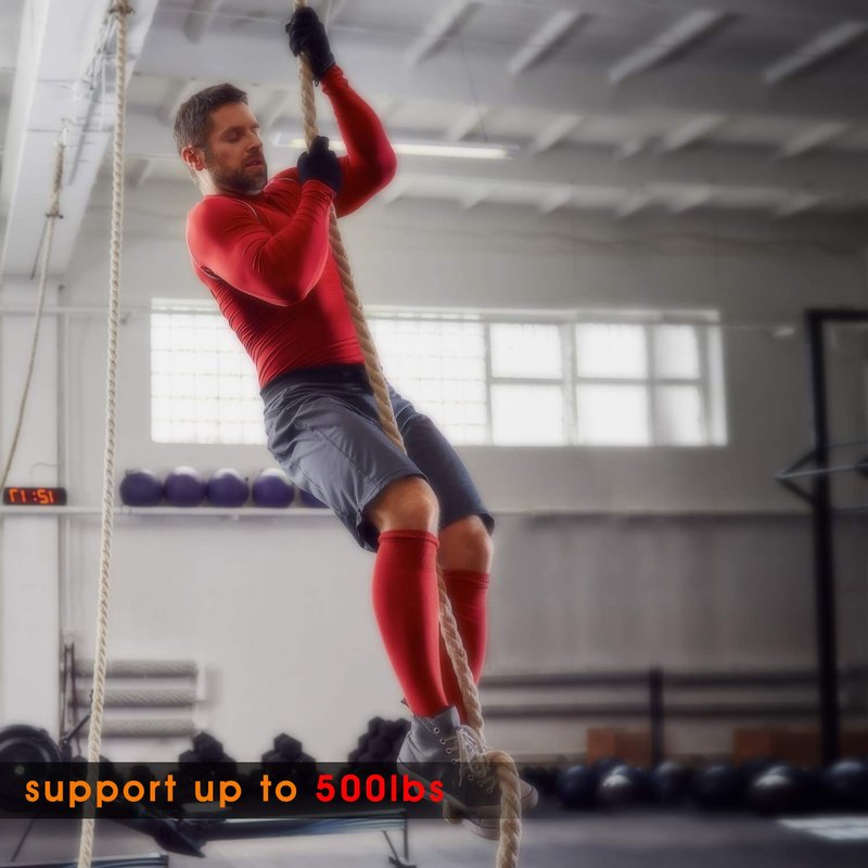 Yes4All Gym Climbing Rope for Fitness & Strength Training, 1.5-inch Diameter – Length Available 10, 15, 20ft (1.5in - 20ft)