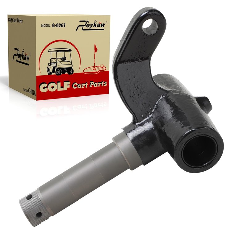 Roykaw Golf Cart Driver Side Spindle for EZGO TXT 2001-up Gas & Electric Models, EZGO TXT Front Spindle Replacement, Durable Forged Steel Alloy, 1 Piece, OEM# 70673-G02, 70673G02
