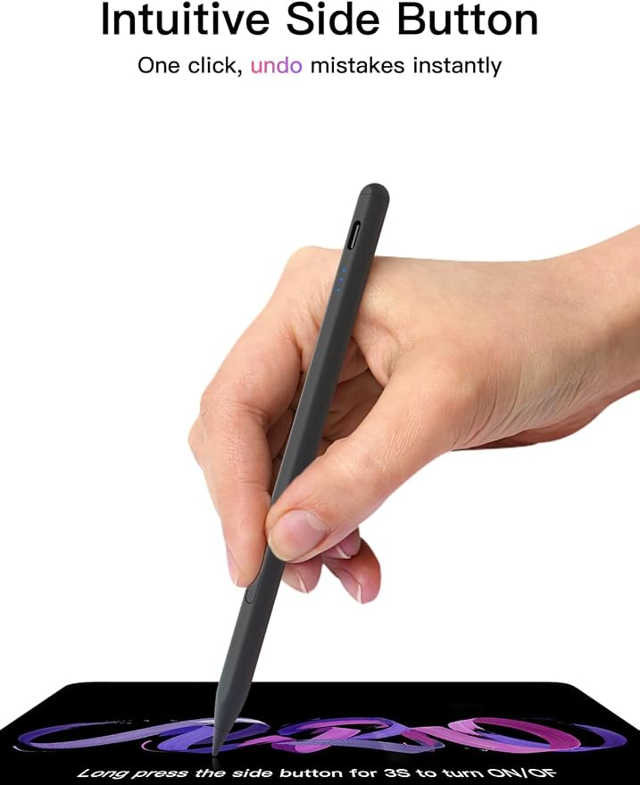 Stylus Pen for ipad 2018-2026, USB-C Fast Charging Pencil, Pixel-Perfect Tilt