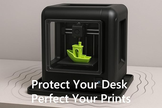 Silicone Mat for 3D Printers, Anti-Slip Pad Compatible