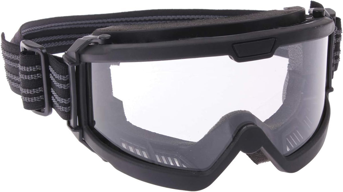 Rothco ANSI Rated OTG Goggles - Anti-Fog Safety Eyewear with UV400 Protection | Black/Clear