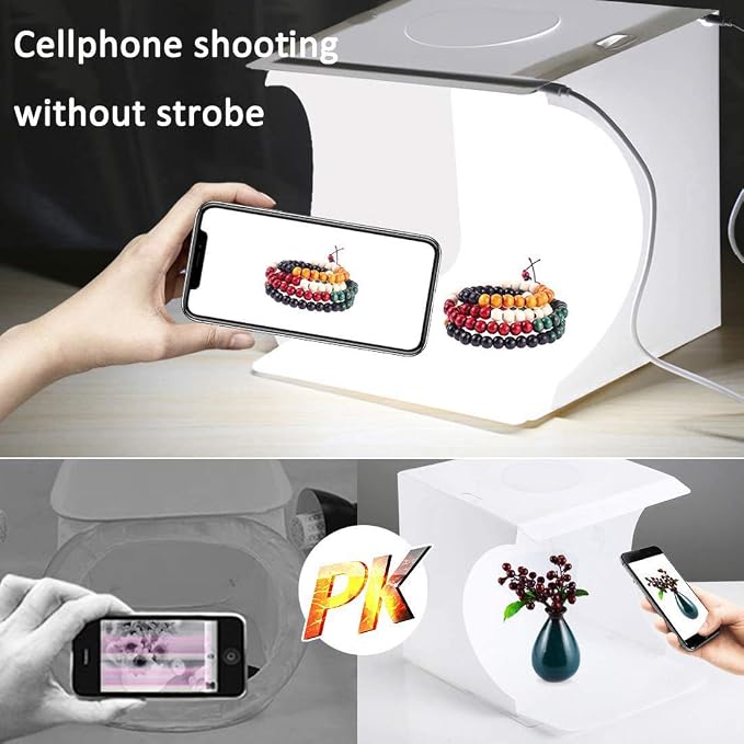 DUCLUS Mini Photo Studio Light Box, Portable Folding Photography Light Tent kit