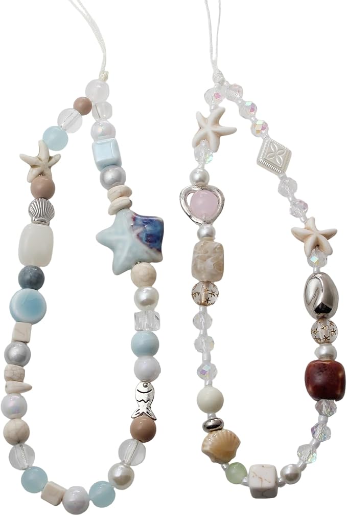 ANROFA 2Pcs Beach Style Phone Lanyard