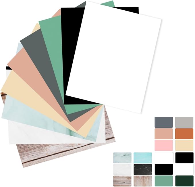 Meking 9PCS 16Patterns Product Photography Backdrops, Photo Background Flat Lay