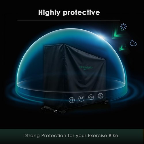 Exercise Bike Cover 600D Bicycle Cover Waterproof & Dustproof,Upright Exercise Bike Cover with Air Vent,All Weather Large Cover for Peloton Bike,Suitable for Peloton Bike+ and Schwinn