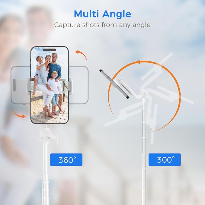 Selfie Stick Travel Tripod for Cell Phone