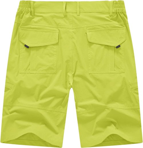 BASUDAM Men's Cargo Hiking Shorts - Lightweight Quick-Dry Design with 6 Pockets for Travel & Camping