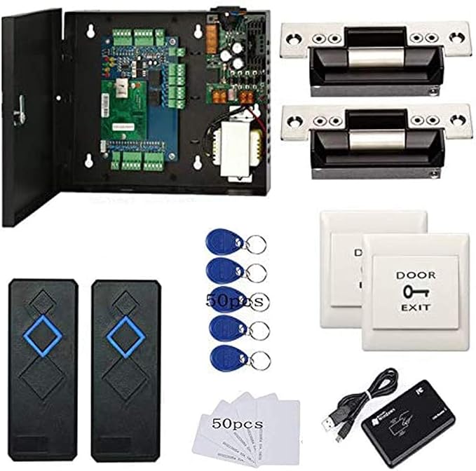 2 Door Access Control Board System 110-240V Power Supply Box North American