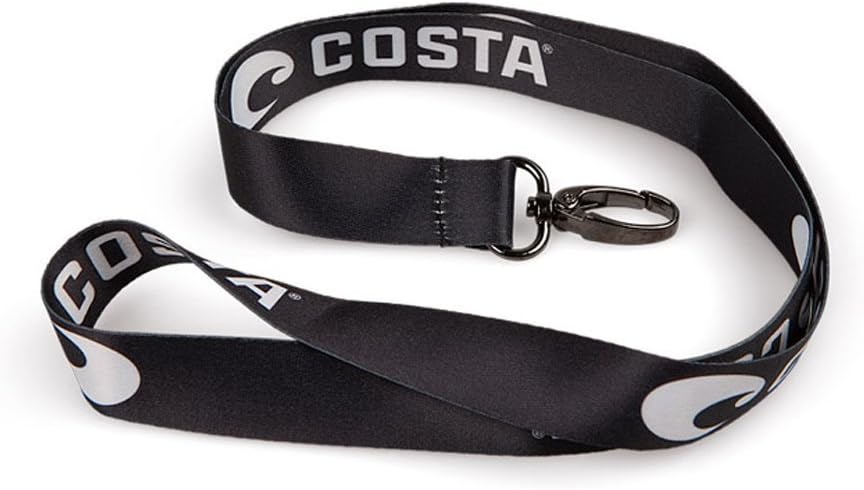 Costa Del Mar BODY_STRAP Costa Del Mar Logo Lanyard, Black
