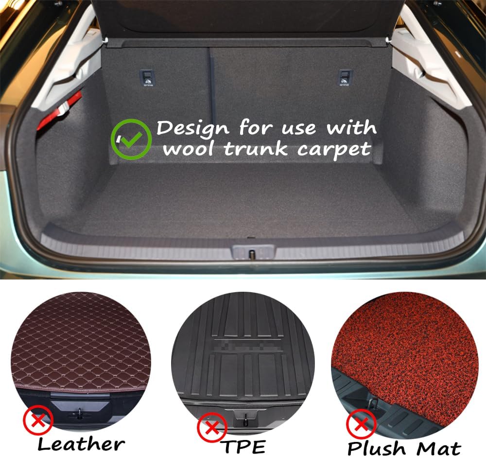 Car Trunk Organizer Blocks, 4 Pack Hook & Loop Cargo Dividers