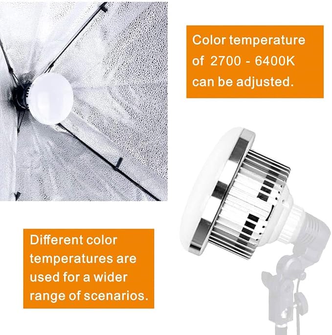 Skytex 2Pack 85W Photography Light Bulb 2700-6400K Colour Temperatures Dimmable